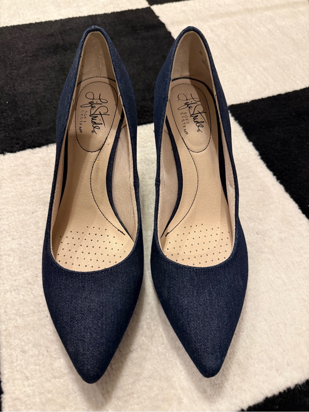 Life Stride Women's Denim Sevyn Pointed-Toe Pumps - New, Never Worn